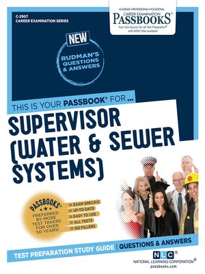 cover image of Supervisor (Water & Sewer Systems)